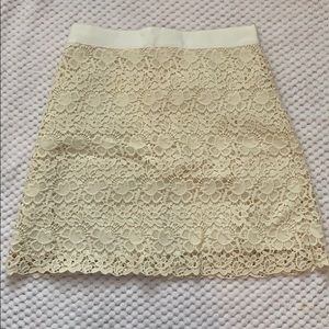 LOFT Lace Overlay Skirt